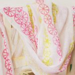 DIY Projekt mit Coconut210379 - Schaltuch bedrucken mit selbstgemachten Stempeln: Kartoffeldruck
